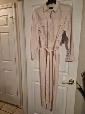 Lane Bryant Blush Long-Sleeve Utility Jumpsuit